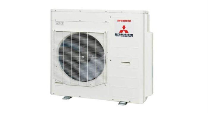 Cục nóng Mitsubishi thiết kế chắc chắn, tiết kiệm điện.