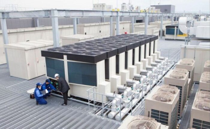 Hệ thống điều hòa công nghiệp kiểm soát nhiệt độ không gian lớn